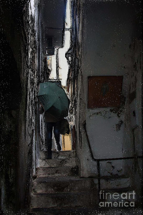 Drizzling In Amalfi Photograph by Tom Griffithe
