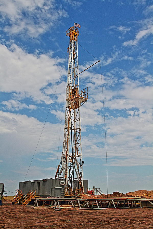 Oil Field Photograph - Drlling For Oil by Jason Drake