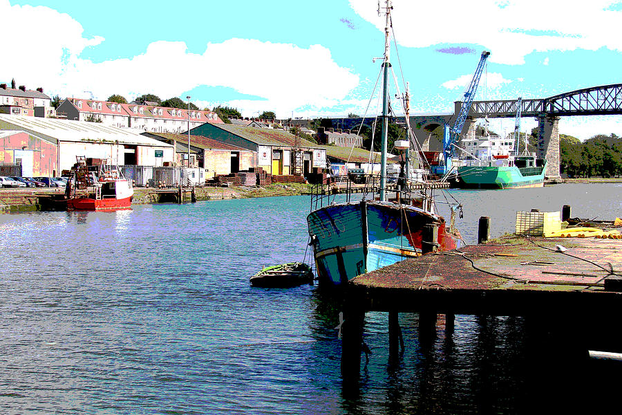 Boat Photograph - Drogheda by Norma Brock