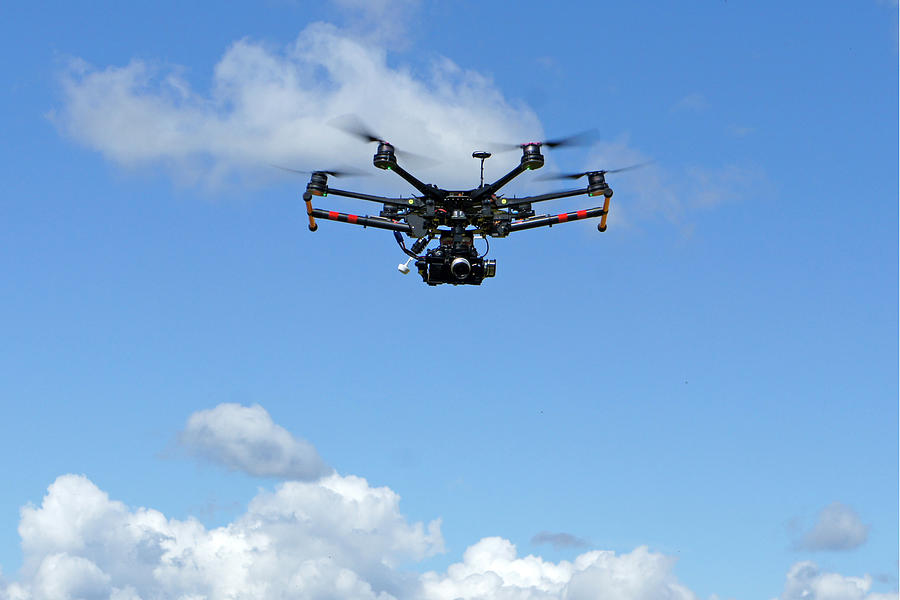 Drone with Camera Photograph by Richard Newstead