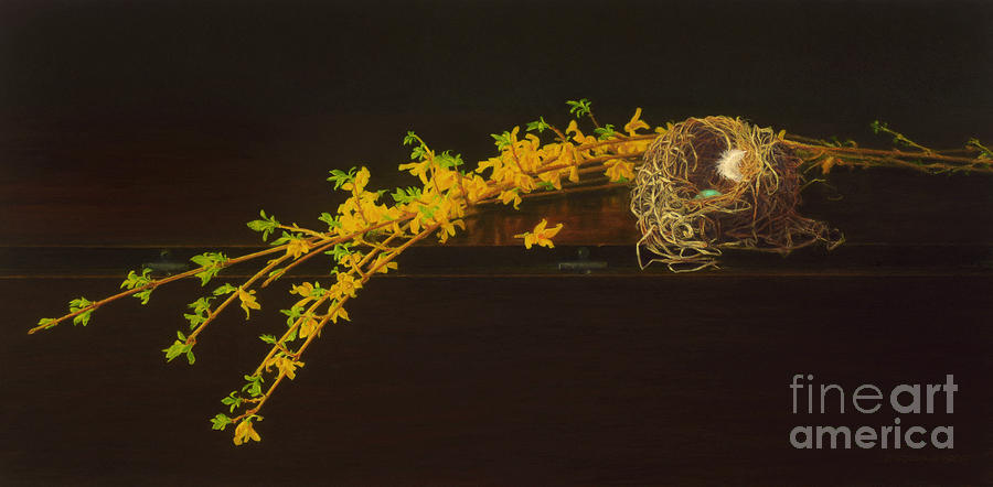 Still Life Painting - Drop Leaf by Barbara Groff