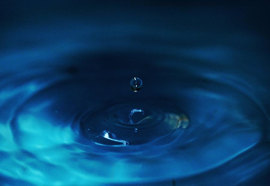 Drop of Water -  Abstract Art Photograph by Ramabhadran Thirupattur