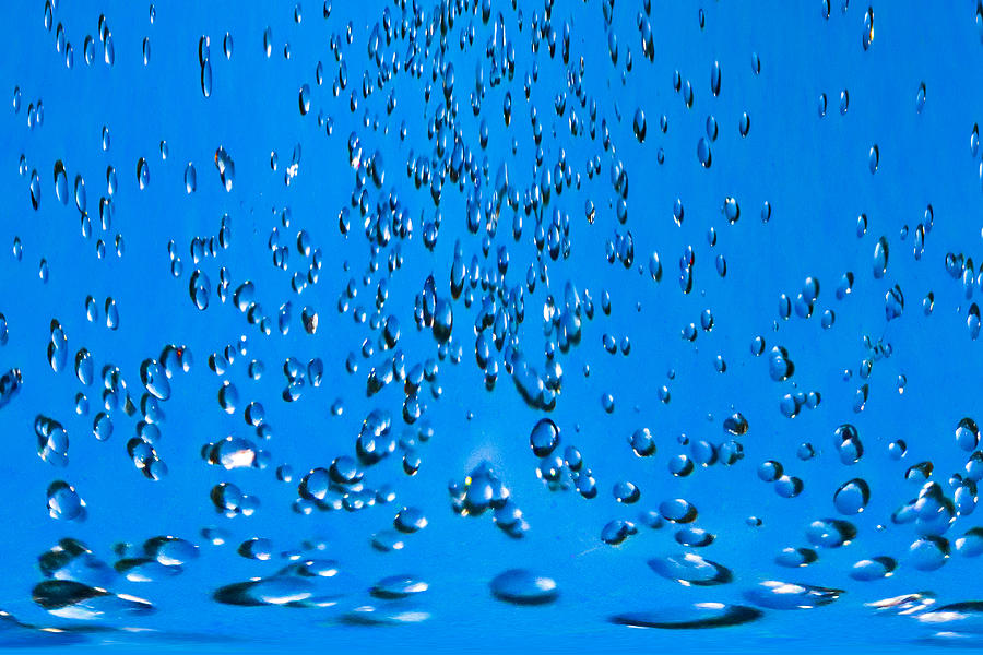Droplets Cascade Digital Art