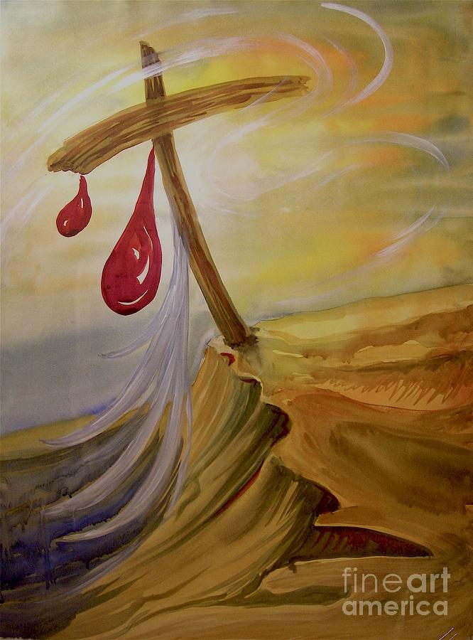Drops of Blood Painting by Genie Morgan