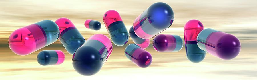 Drug Capsules Photograph by Sci-comm Studios/science Photo Library