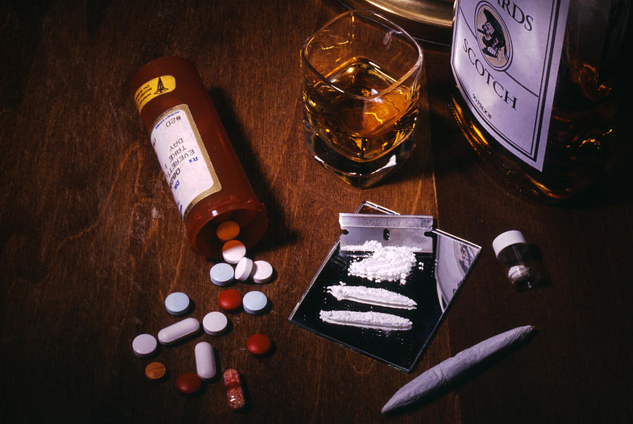 Drugs and Alcohol Addiction Photograph by Alacatr