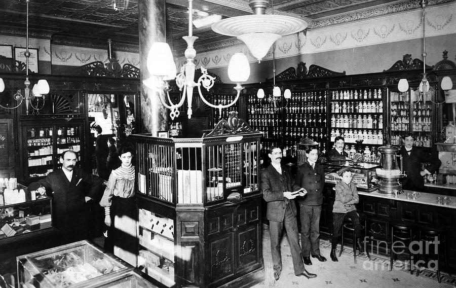 Drugstore, 1897 Photograph by Granger - Fine Art America