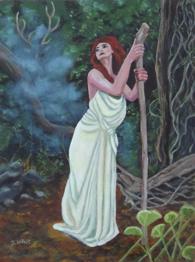 Druid Priestess Painting By Diane Howe Fine Art America