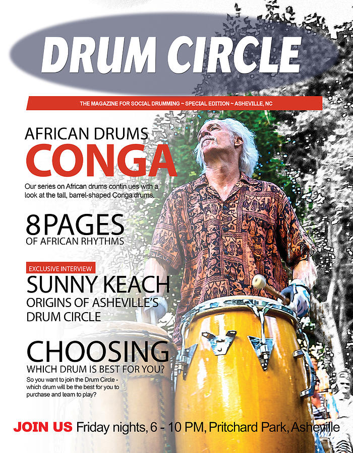 Drum Circle Magazine Digital Art by John Haldane