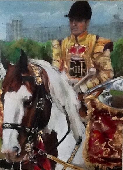 Drum Horse Painting by Tom Smith