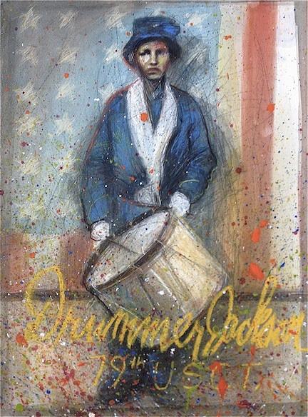 Drummer Jackson Painting by Gregory DeGroat