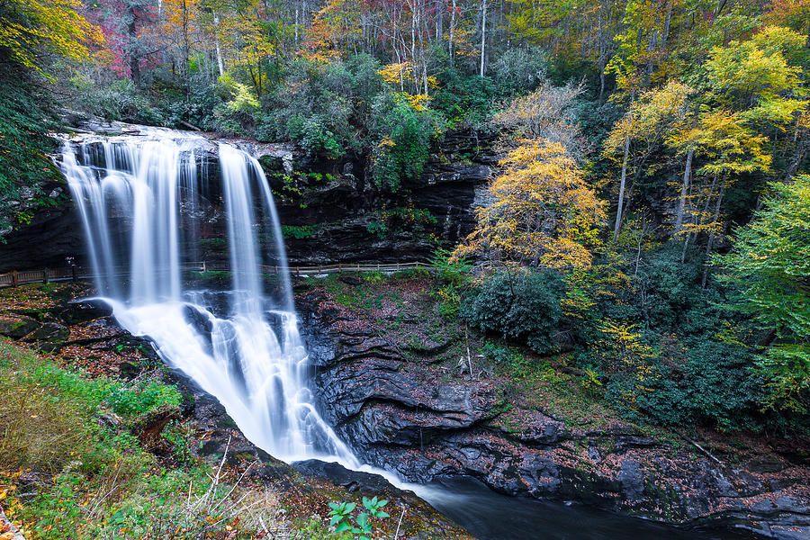 Fall Photograph - Dry Falls  by Walt  Baker