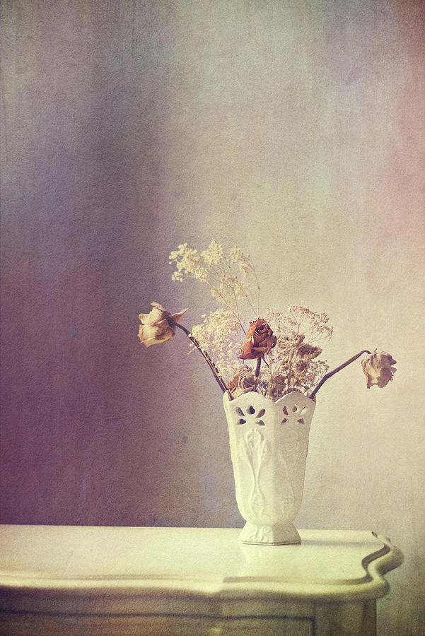 Dry Flowers In Vase by Kelly Sillaste