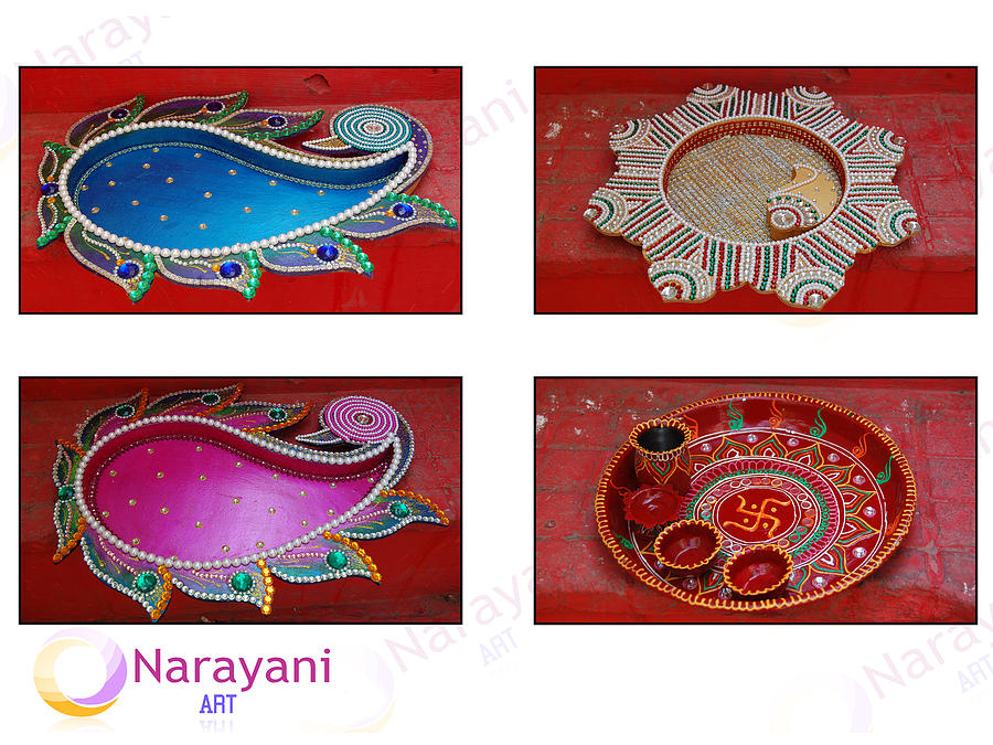 Dry Fruit Try And Haldi Kum Kum Try Ceramic Art by Rahul Pawar