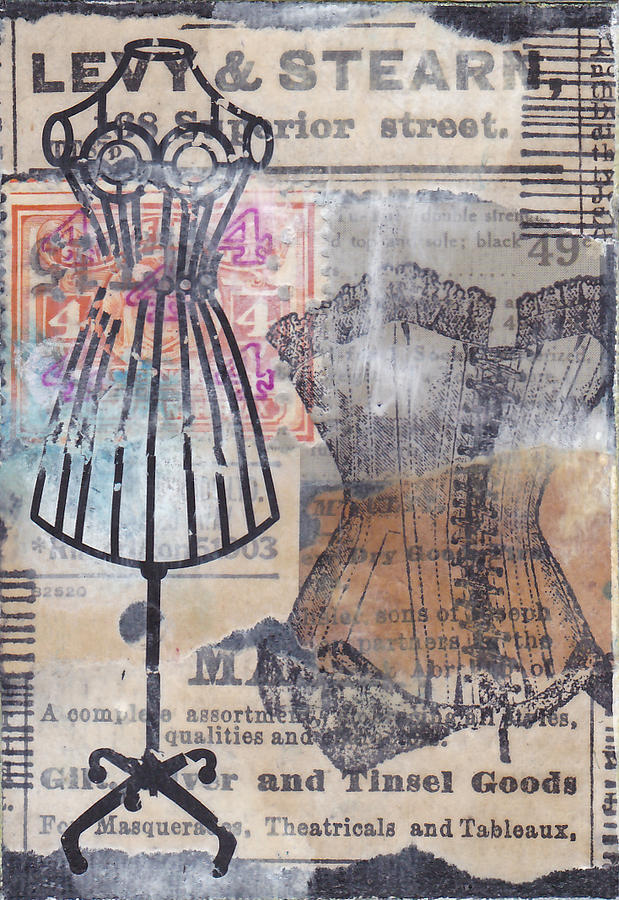 Aceo Mixed Media - Dry Goods by Patricia Wiggin - Wiggelhevin