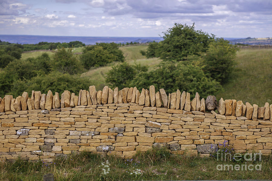 Dry stone wall in England Photograph by Patricia Hofmeester