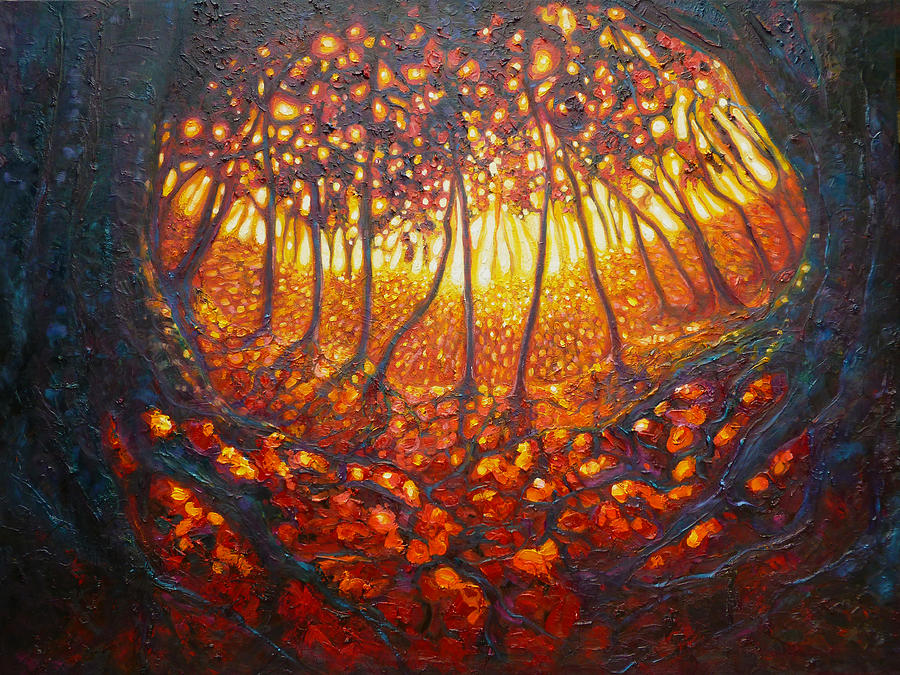Forest Painting - Dryads Portal by Gill Bustamante
