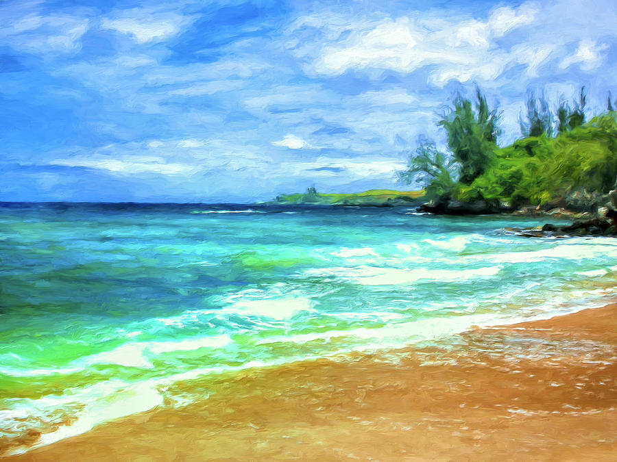 D. T. Fleming Beach Park Painting by Dominic Piperata