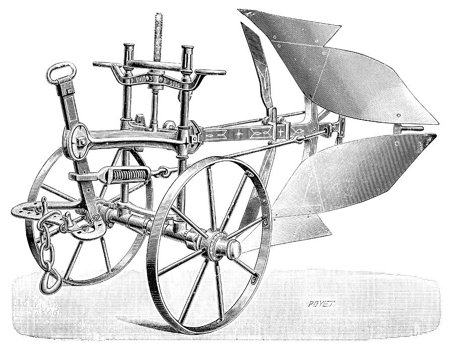 Device Photograph - Dual-brabant Plough by Science Photo Library