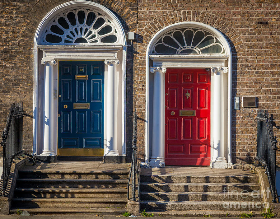 Architecture Photograph - Dual Doors by Inge Johnsson
