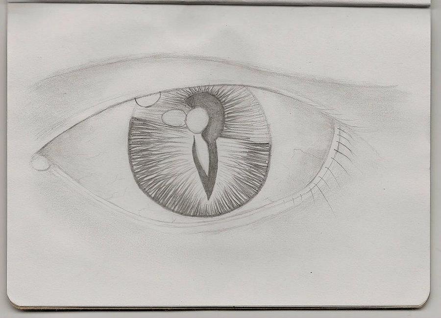 Eye Drawing - Dual Internal Self by London Olson