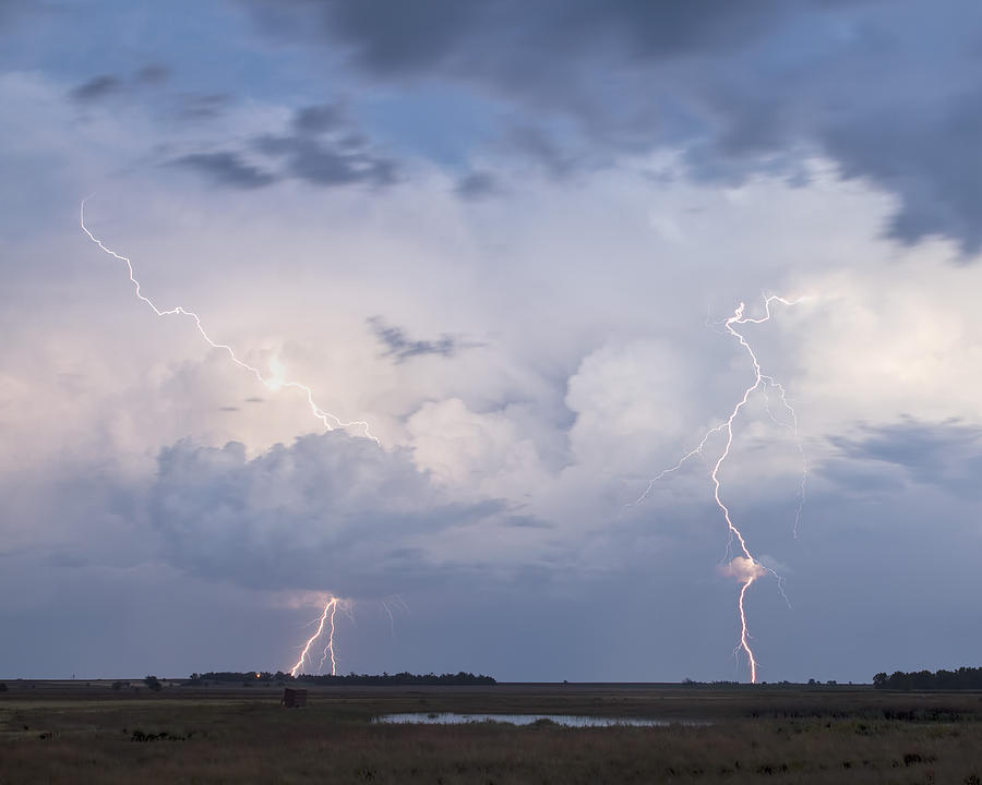 Dual Lightning Photograph by Rob Graham