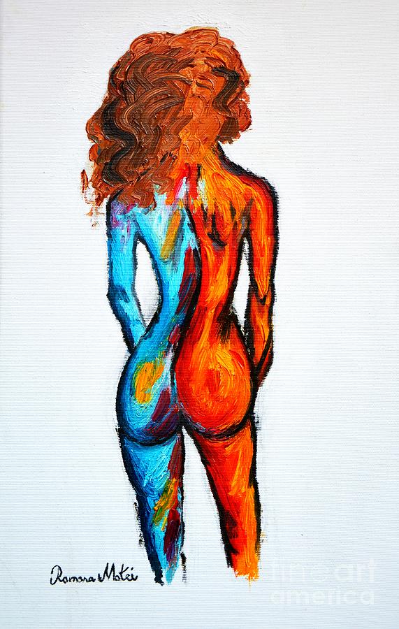 Nude Painting - Duality by Ramona Matei