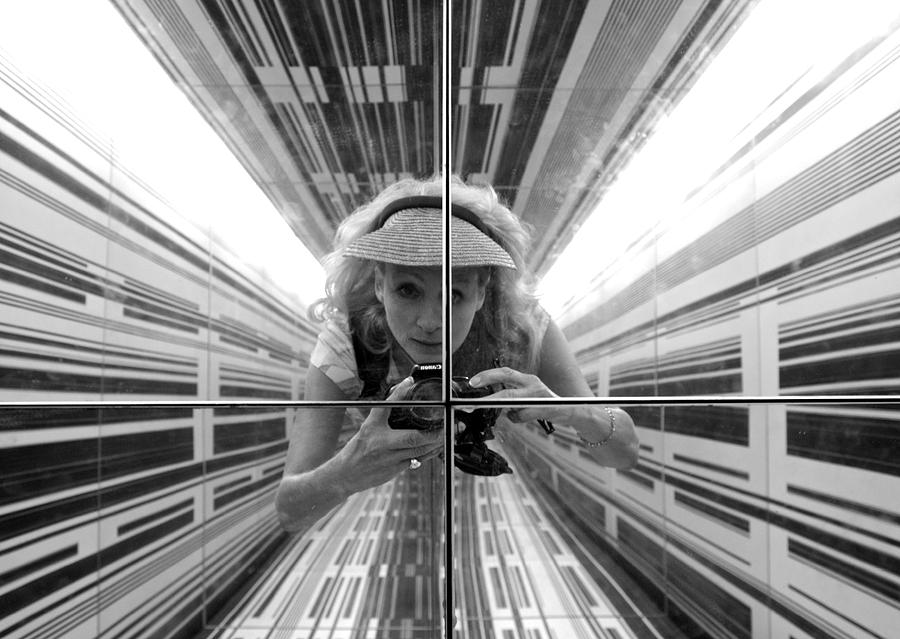 Space Photograph - Duality Self Portrait in The Cube by Venetia Featherstone-Witty