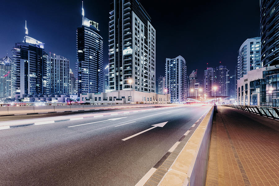 Dubai City Highway Photograph by Ppampicture