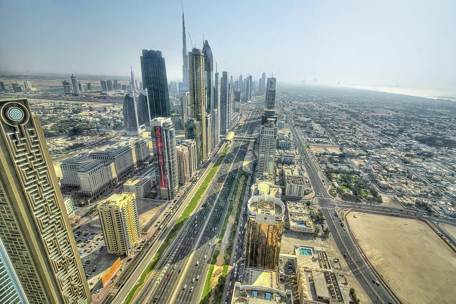 Dubai City Highway Photograph by Roevin