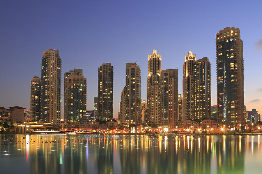 Dubai Downtown at Dusk United Arab Emirates Photograph by Ivan ...