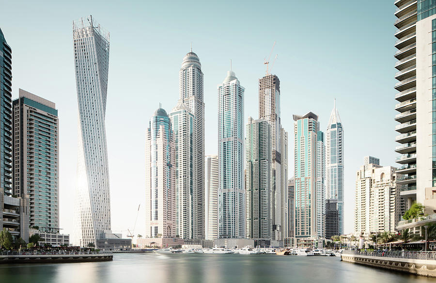 Dubai Marina Futuristic Buildings Photograph by Spreephoto.de
