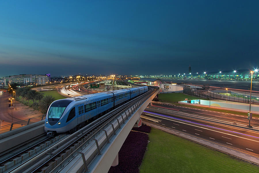 Dubai Metro Photograph by Almsaeed
