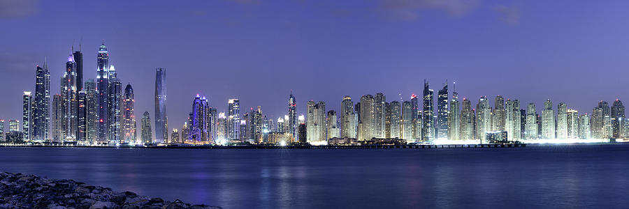 Dubai Panoramic Photograph by Robert Work