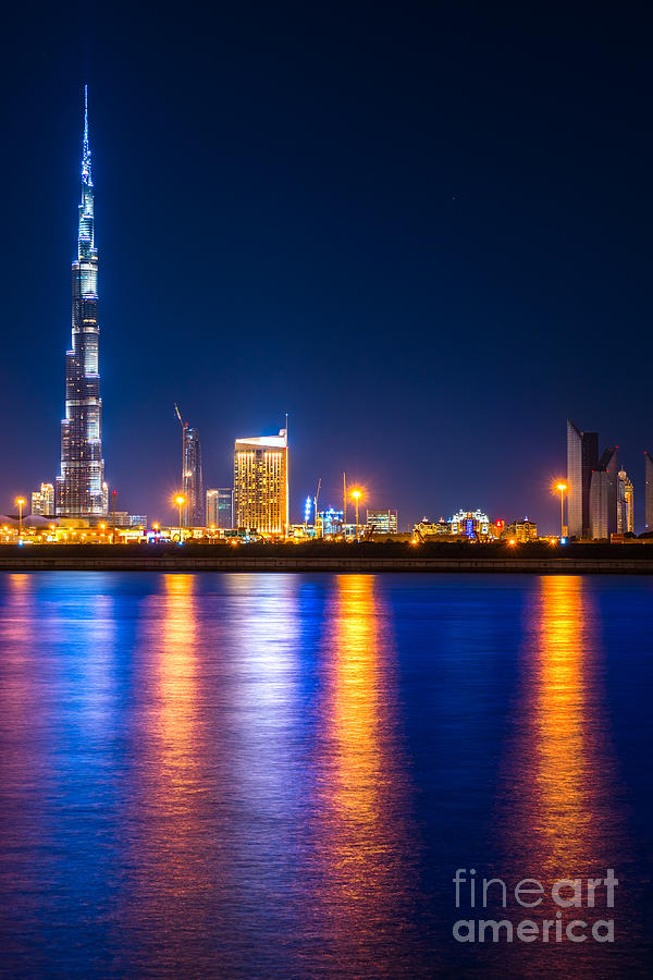 Dubai skyline Photograph by Luciano Mortula