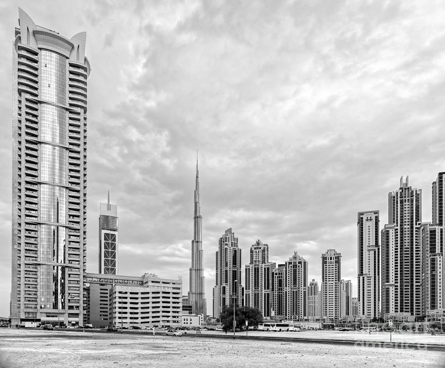 Dubai skyline - UAE Photograph by Luciano Mortula