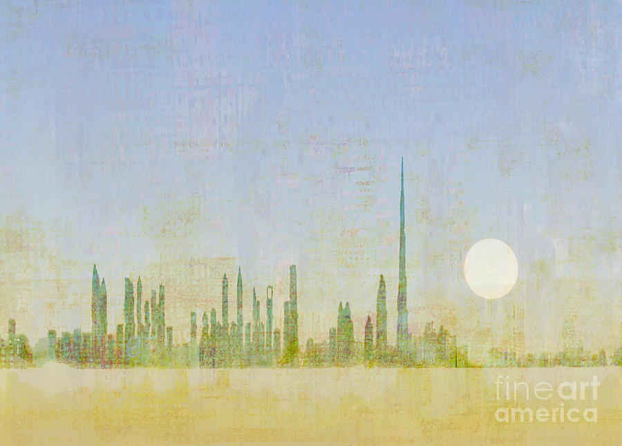 Dubai Sunrise  Digital Art by Andy  Mercer