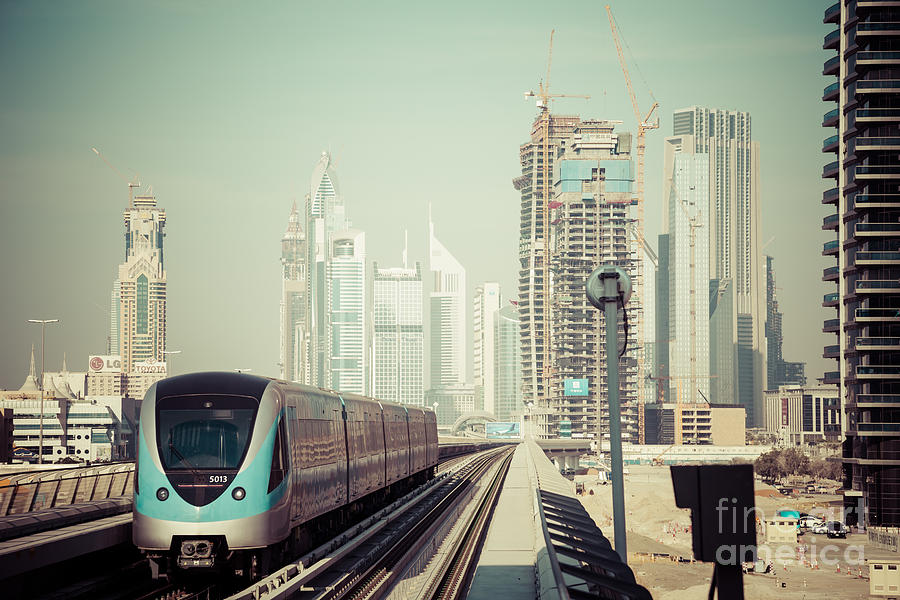 Transportation Photograph - Dubai Transportation by Fototrav Print