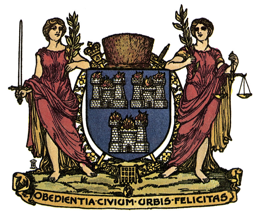 Dublin Coat Of Arms Drawing by Granger