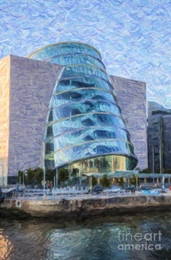 Dublin Convention Centre Republic of Ireland Digital Art by Liz Leyden