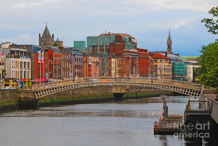 Dublin On The River Liffey Photograph by Mary Carol Story