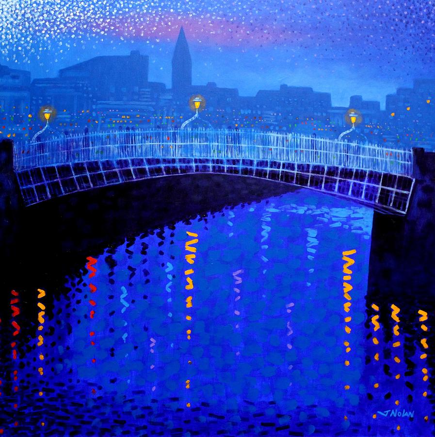 Dublin Starry Nights Painting by John  Nolan