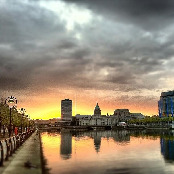 Dublin Sunset Photograph by Luis Aviles