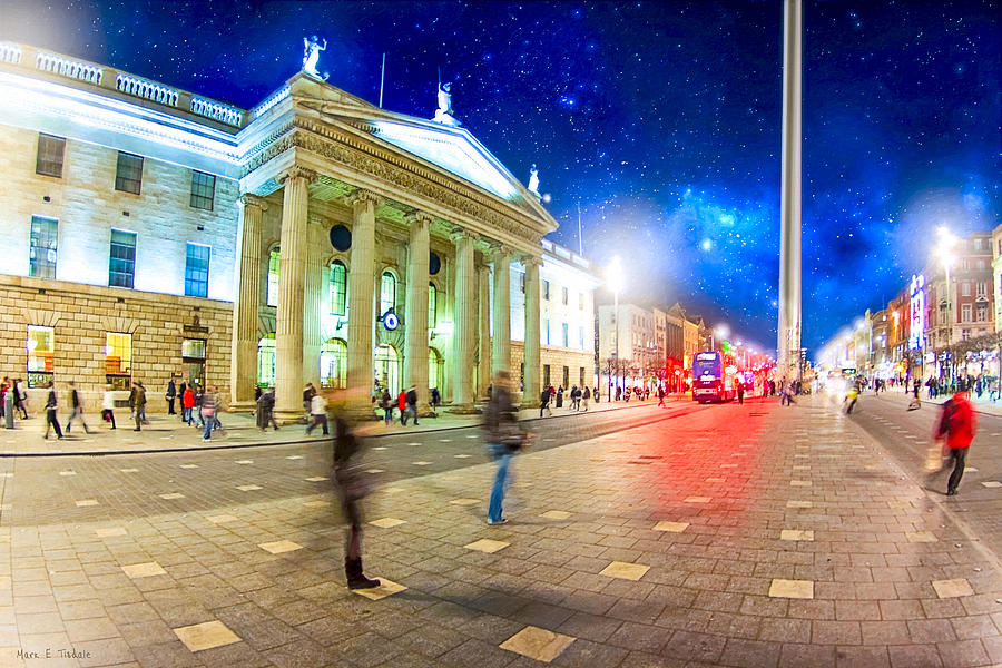 Dublins OConnell Street in Motion Photograph by Mark Tisdale