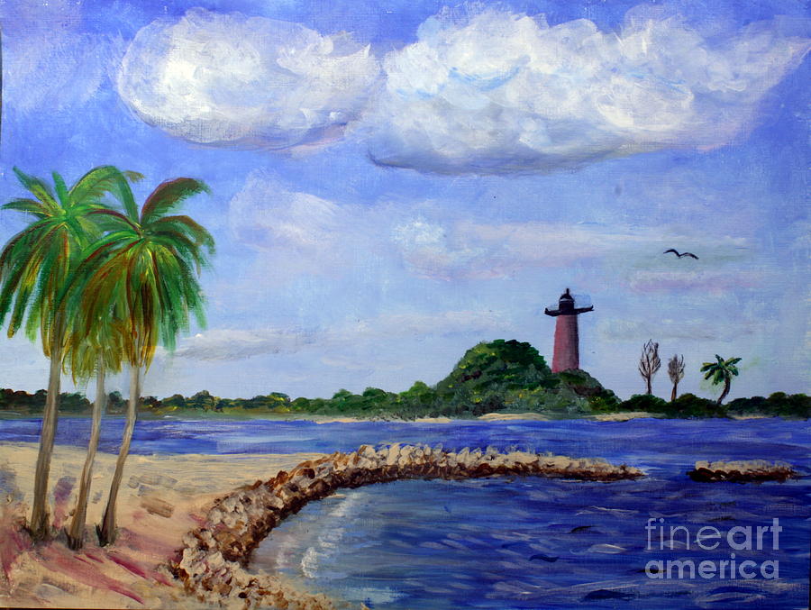 DuBois Park in Jupiter Florida Painting by Donna Walsh