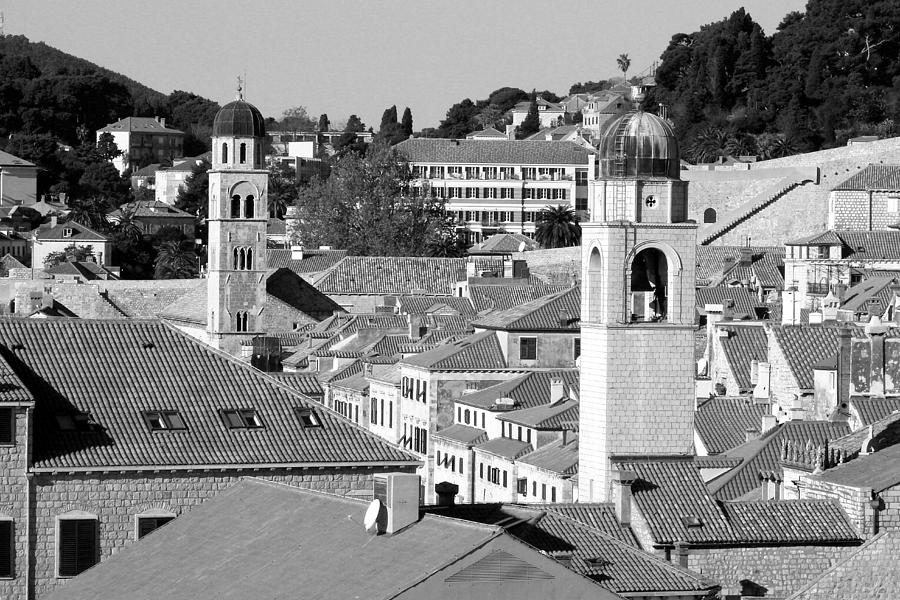 Dubrovnik Black and White detail Photograph by Aston Pershing - Fine ...