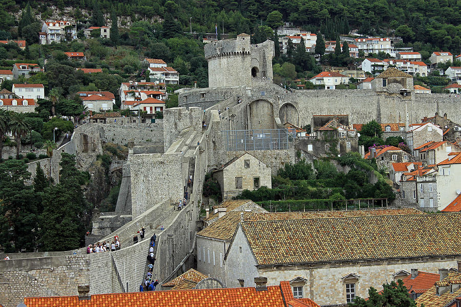 Dubrovnik City Walls Photograph by Tony Murtagh