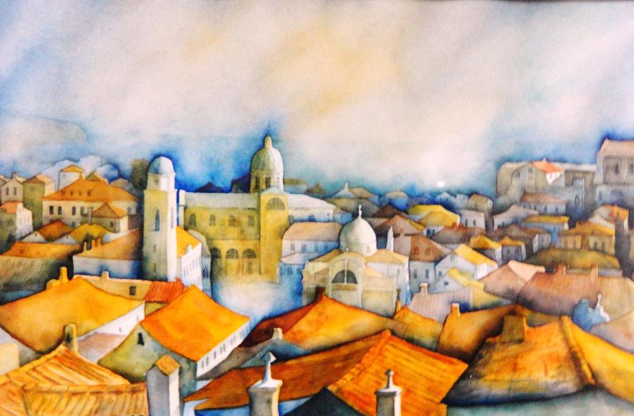 Dubrovnik Painting by Dagmar Helbig