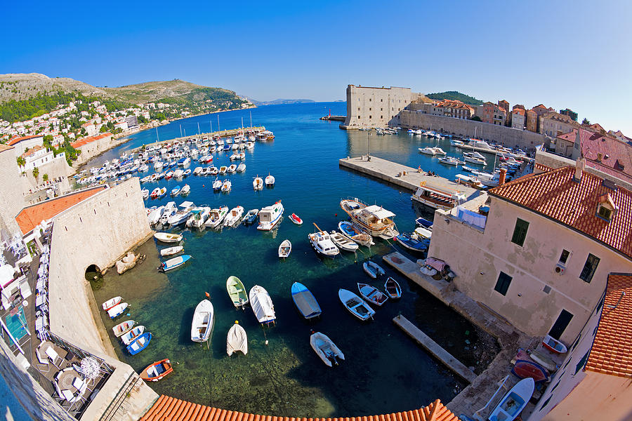 Dubrovnik harbor Photograph by Alexey Stiop