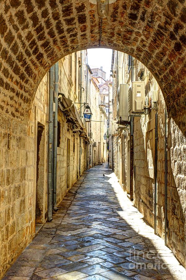 Old City Walkway - Dubrovnik, Croatia Photograph by Crystal Nederman